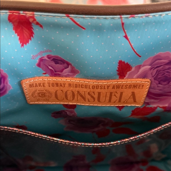 Consuela Black and Leopard Tote with Multicolor Straps - Picture 3 of 5